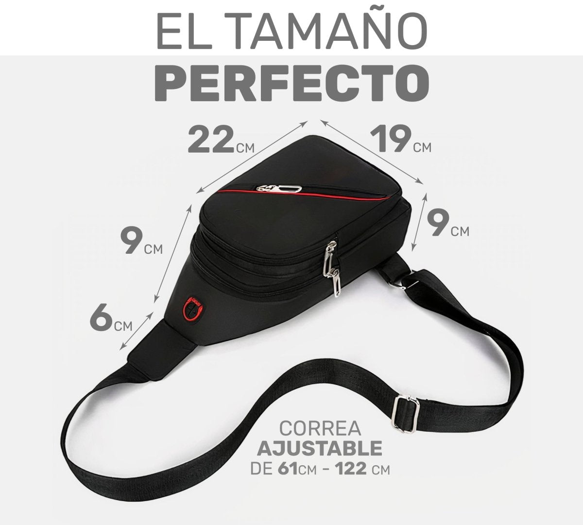Crossbody con Salida para Audifonos de Cable - ONDASHOPMX