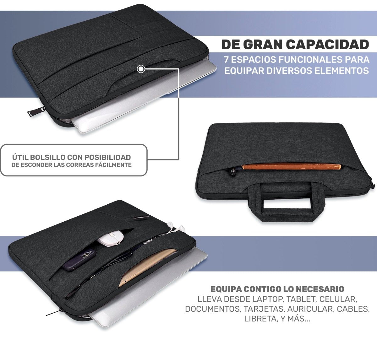 Funda Bolsa Maletín Para Laptop Resistente Hasta 15,6 - ONDASHOPMX