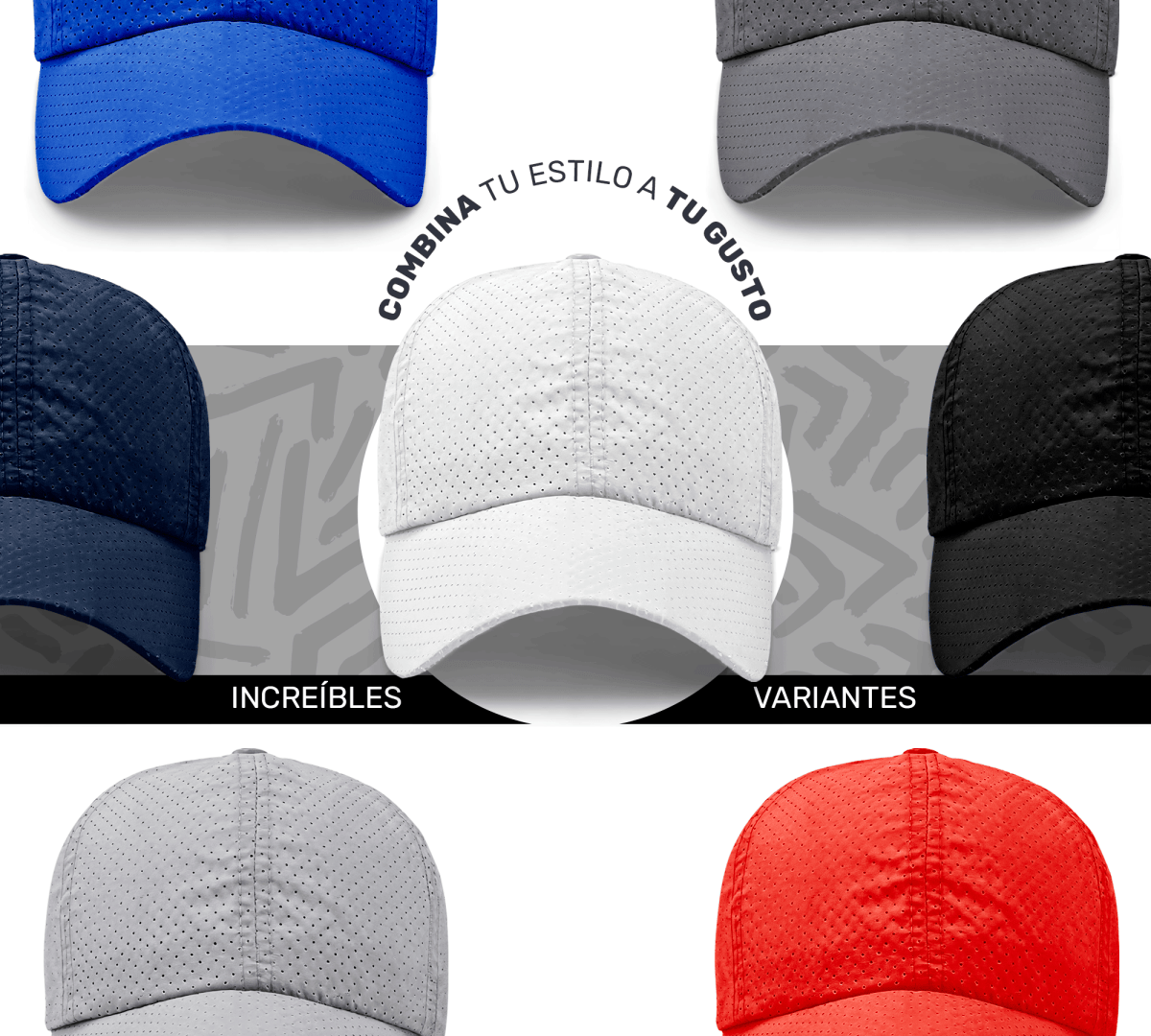 Gorra Ultraligera Transpirable | Diseño Perforado + Bordado Lineal - ONDASHOPMX