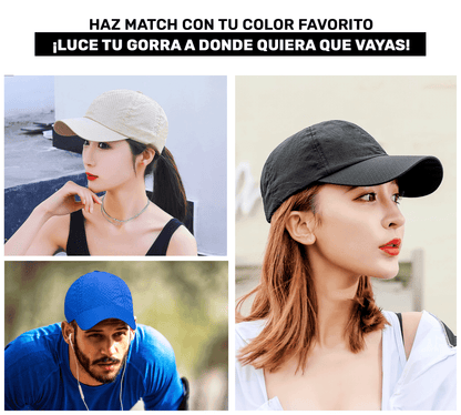 Gorra Ultraligera Transpirable | Diseño Perforado + Bordado Lineal - ONDASHOPMX