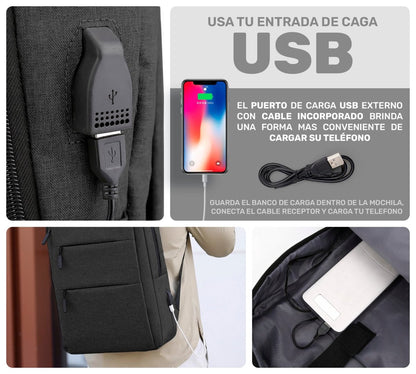 Kit 3 Mochila para Laptop con Bolsa & Estuche - ONDASHOPMX