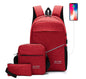 Kit Escolar Mochila Urbana Bolsa Cruzada & Lapicera - ONDASHOPMX