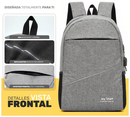 Kit Escolar Mochila Urbana Bolsa Cruzada & Lapicera - ONDASHOPMX
