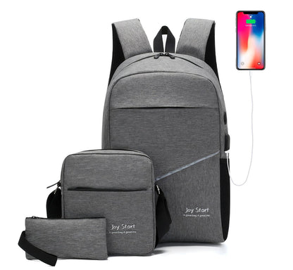 Kit Escolar Mochila Urbana Bolsa Cruzada & Lapicera - ONDASHOPMX