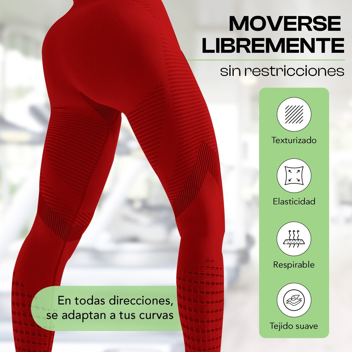 Leggings Fitness Mujer | Realce De Glúteos & Compresión Suave - ONDASHOPMX