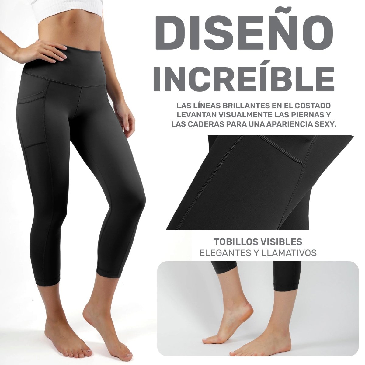 Leggings Yoga Fit Con Bolsillo Funcional & Tejido Respirable - ONDASHOPMX