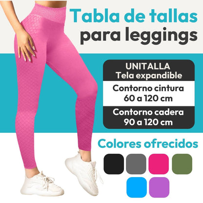 Leggins Premium Sin Costuras & Efecto Push - Up Natural - ONDASHOPMX