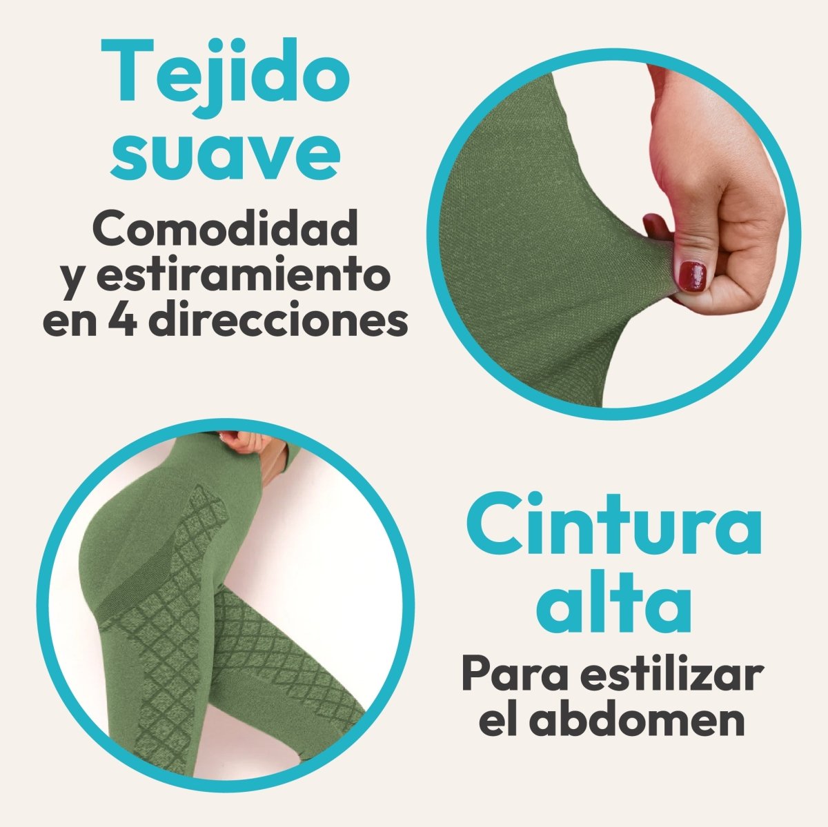Leggins Premium Sin Costuras & Efecto Push - Up Natural - ONDASHOPMX