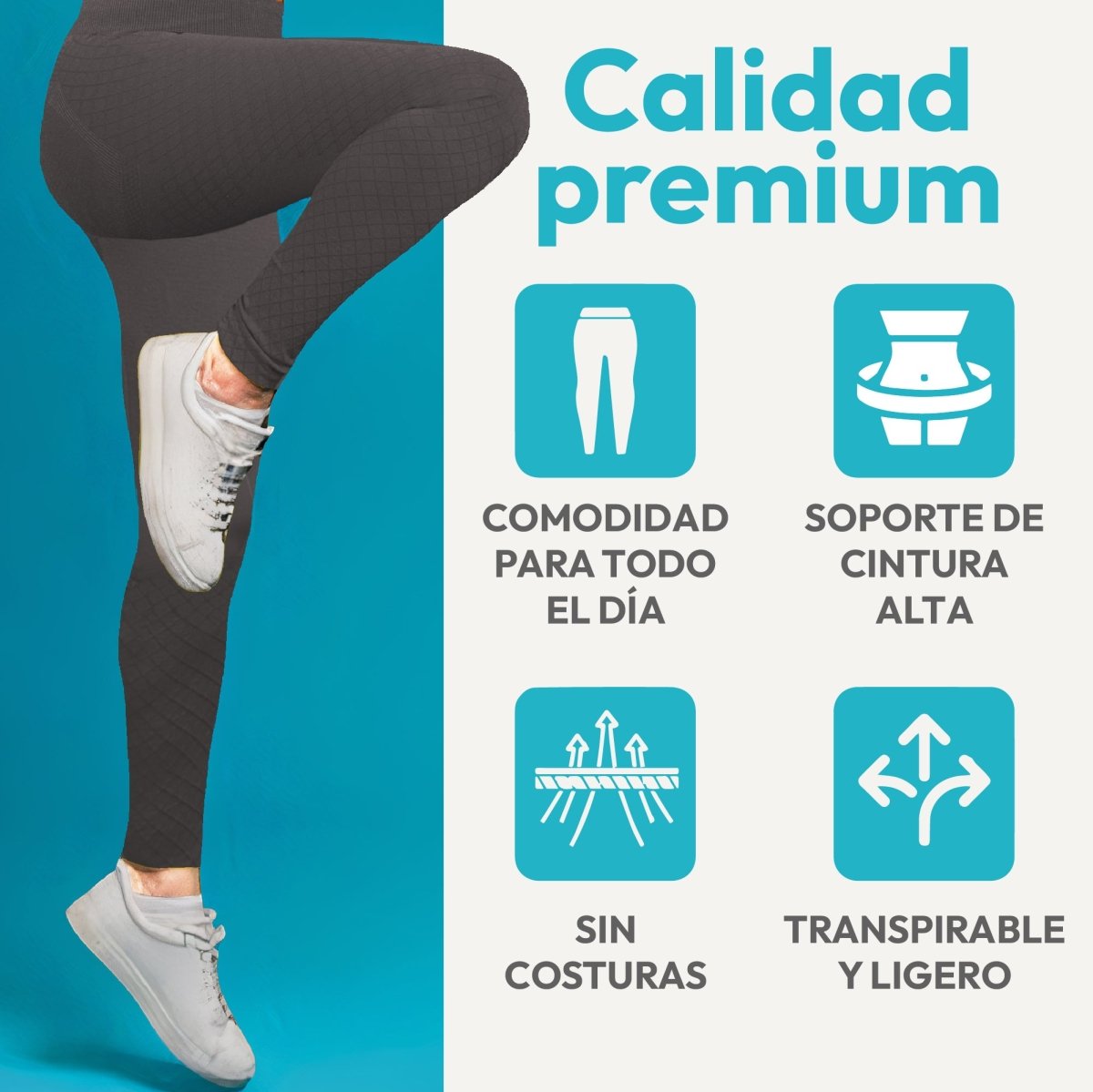 Leggins Premium Sin Costuras & Efecto Push - Up Natural - ONDASHOPMX