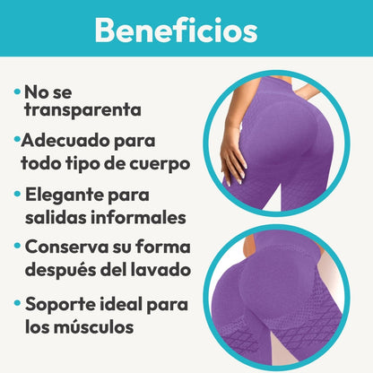Leggins Premium Sin Costuras & Efecto Push - Up Natural - ONDASHOPMX