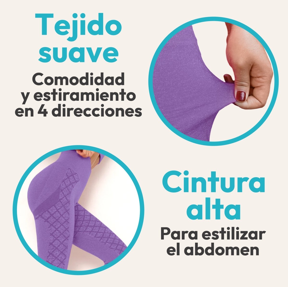 Leggins Premium Sin Costuras & Efecto Push - Up Natural - ONDASHOPMX