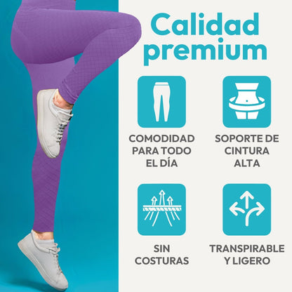 Leggins Premium Sin Costuras & Efecto Push - Up Natural - ONDASHOPMX