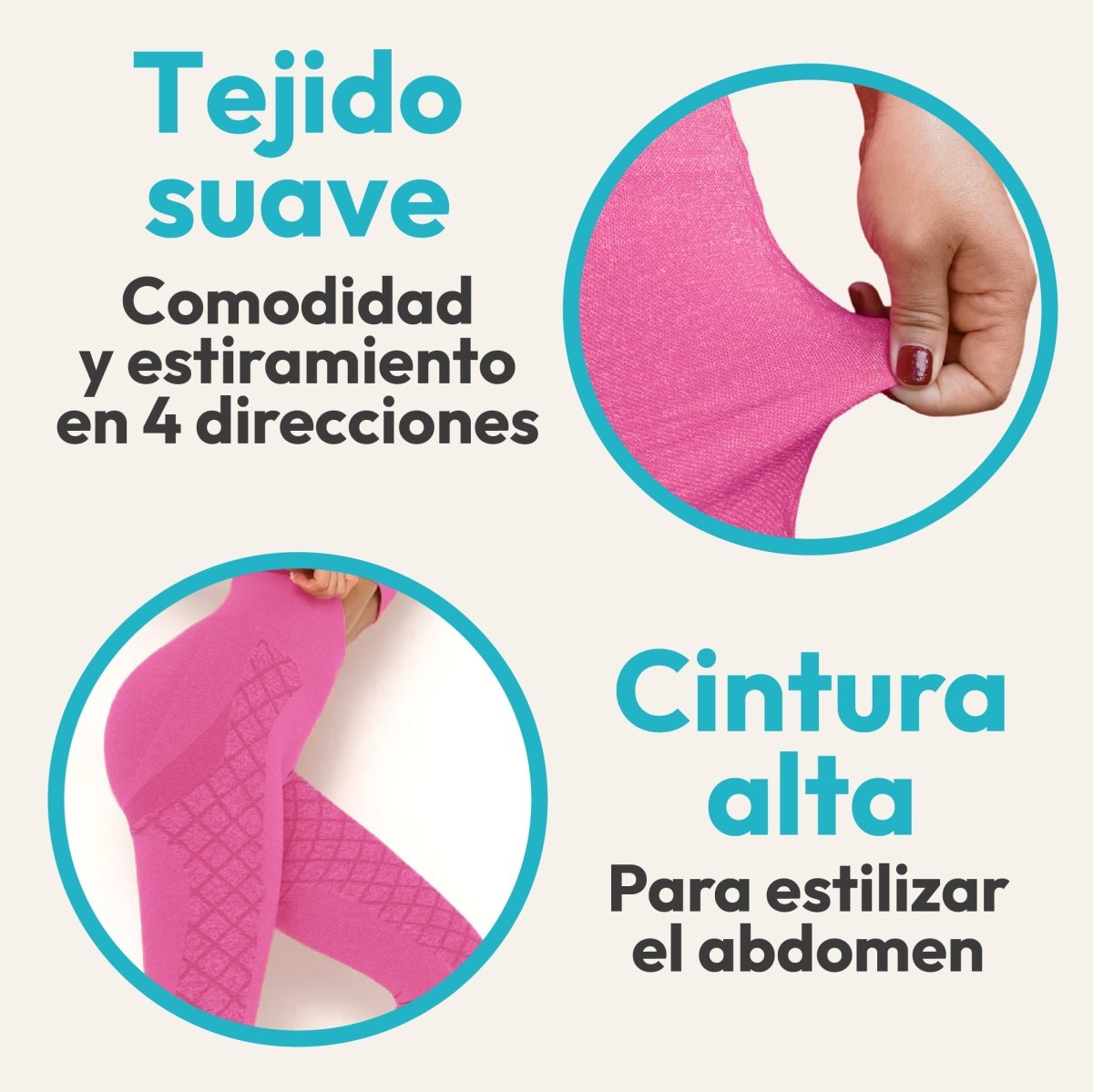Leggins Premium Sin Costuras & Efecto Push - Up Natural - ONDASHOPMX