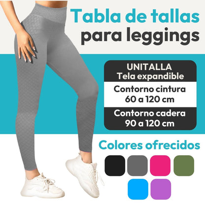 Leggins Premium Sin Costuras & Efecto Push - Up Natural - ONDASHOPMX