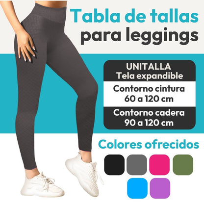 Leggins Premium Sin Costuras & Efecto Push - Up Natural - ONDASHOPMX