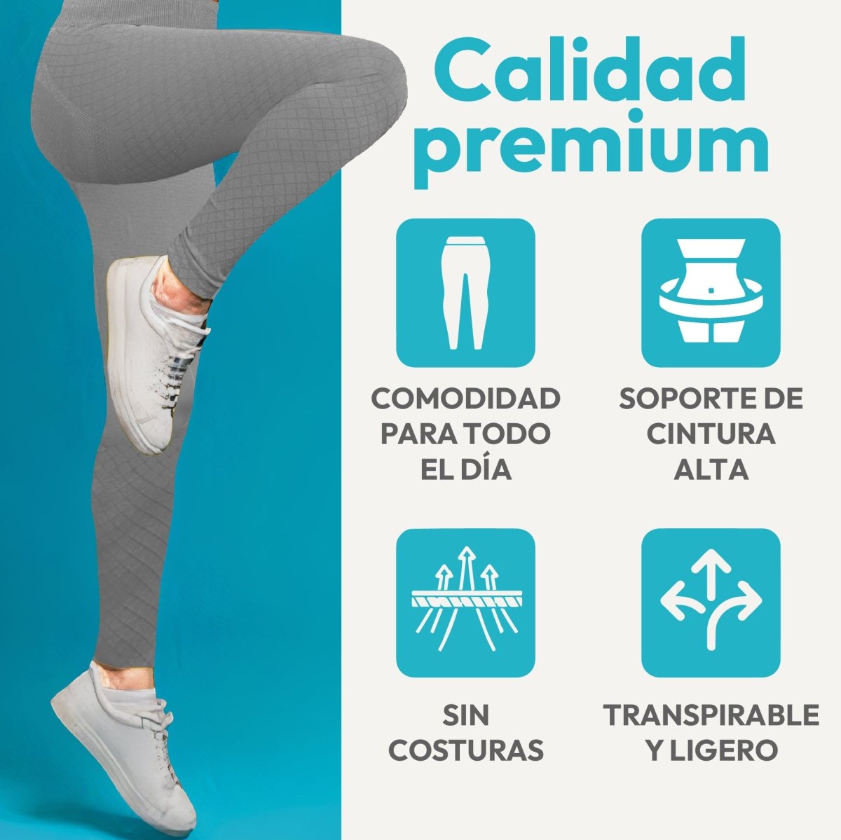 Leggins Premium Sin Costuras & Efecto Push - Up Natural - ONDASHOPMX
