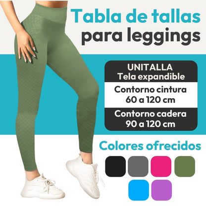 Leggins Premium Sin Costuras & Efecto Push - Up Natural - ONDASHOPMX