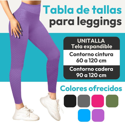 Leggins Premium Sin Costuras & Efecto Push - Up Natural - ONDASHOPMX