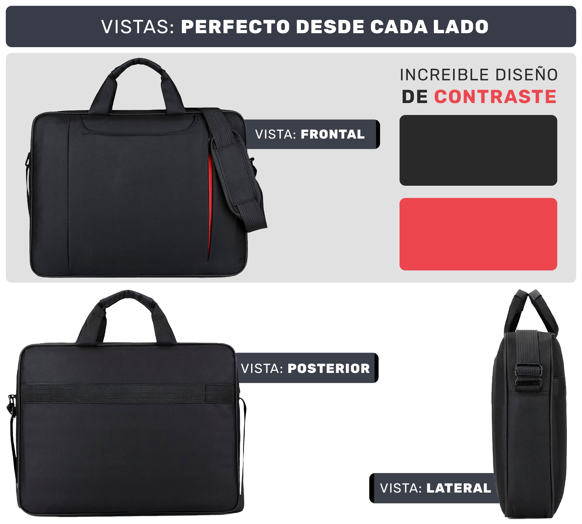 Maletin Portafolio Porta Laptop 15.6 Pulgadas - ONDASHOPMX