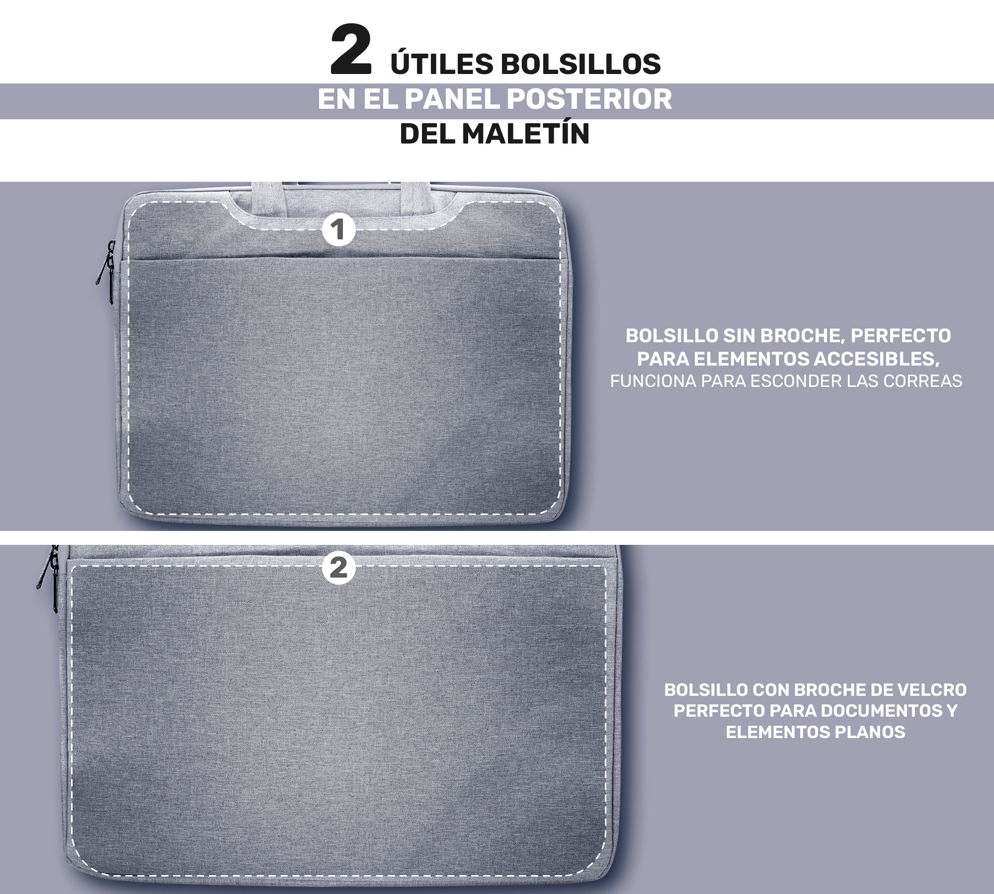 Maletin Portafolio Porta Laptop 15.6 Pulgadas - ONDASHOPMX