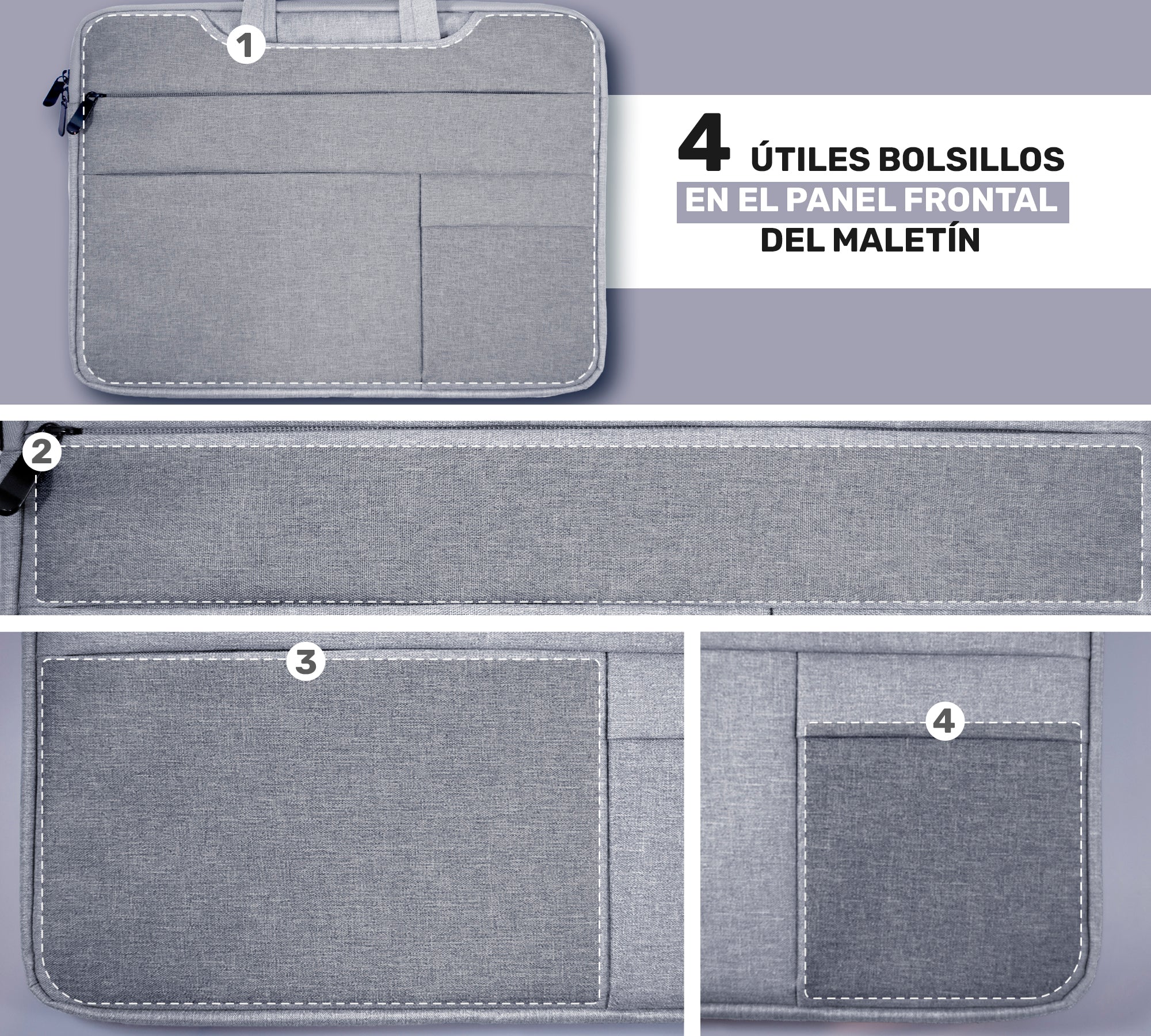 Maletin Portafolio Porta Laptop 15.6 Pulgadas - ONDASHOPMX