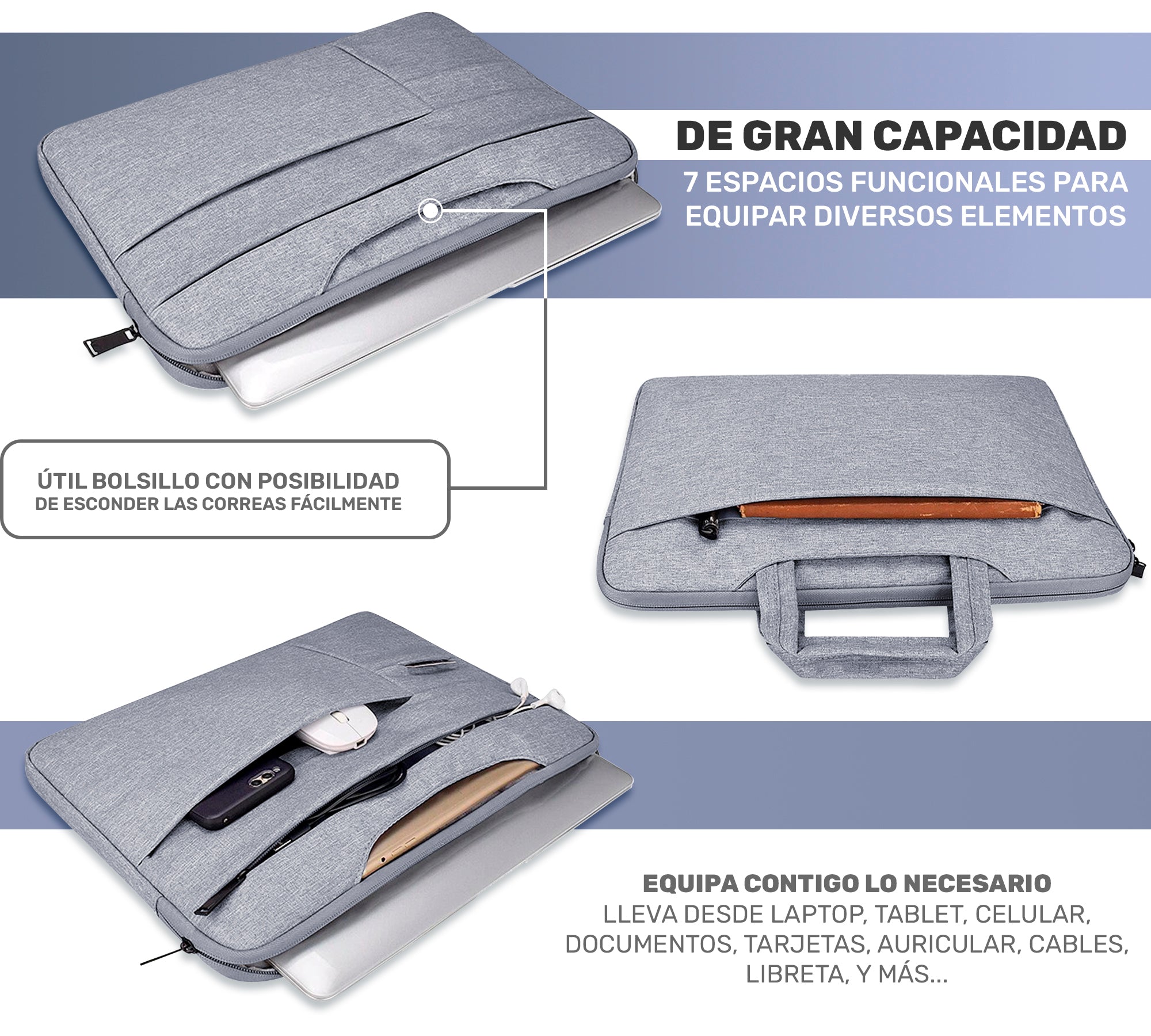 Maletin Portafolio Porta Laptop 15.6 Pulgadas - ONDASHOPMX