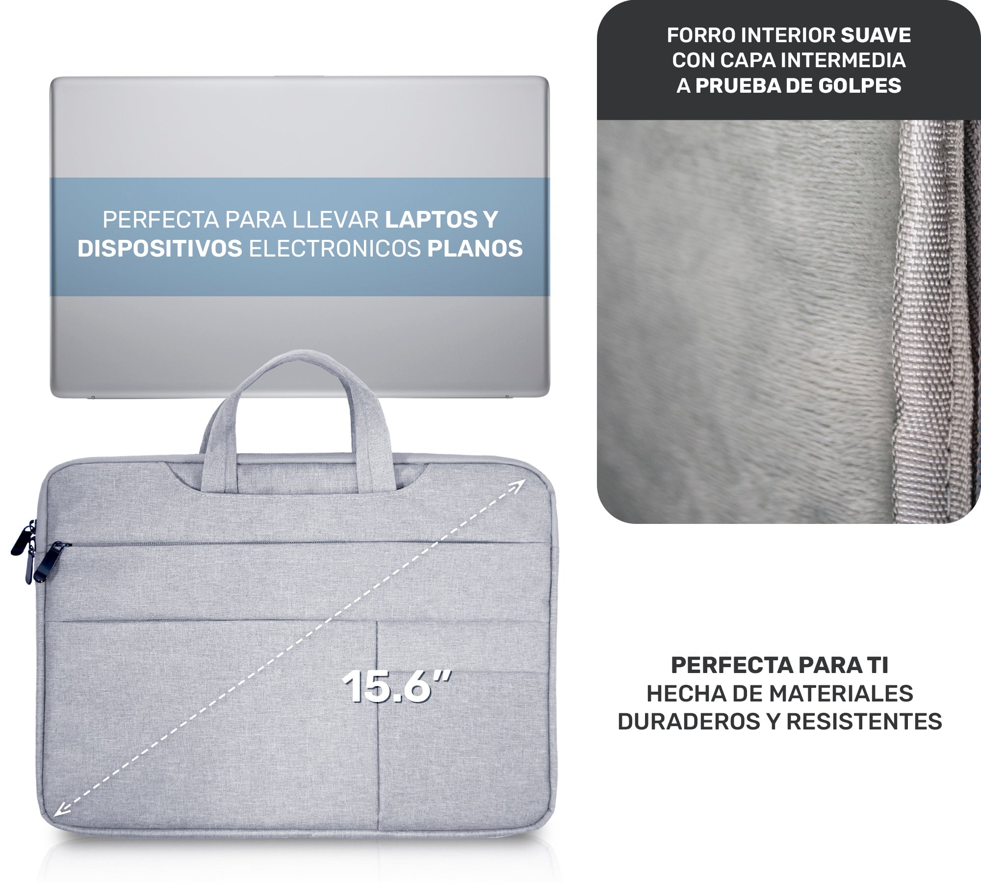 Maletin Portafolio Porta Laptop 15.6 Pulgadas - ONDASHOPMX