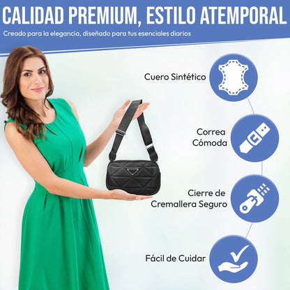 Mini Bolso Moderno Con Correa Ajustable & Diseño Versátil - ONDASHOPMX