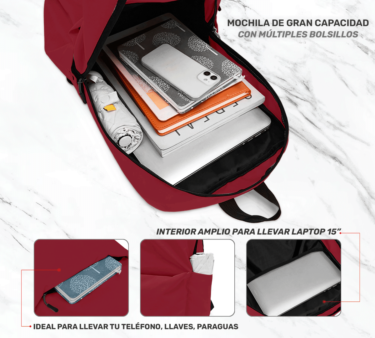 Mochila Backpack Escolar Casual De Negocios - ONDASHOPMX