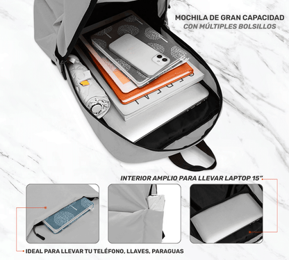 Mochila Backpack Escolar Casual De Negocios - ONDASHOPMX