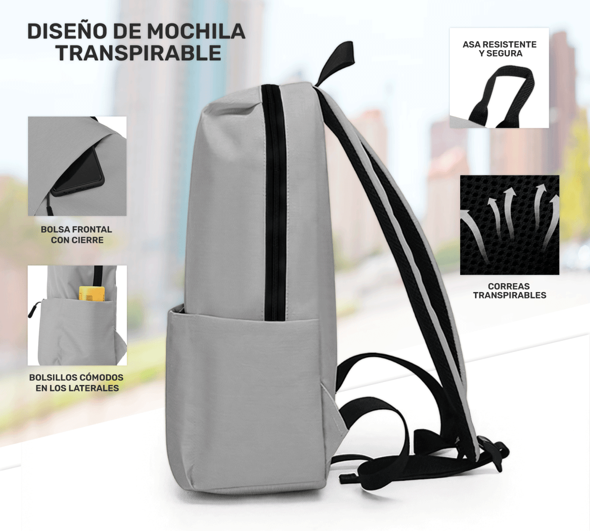 Mochila Backpack Escolar Casual De Negocios - ONDASHOPMX