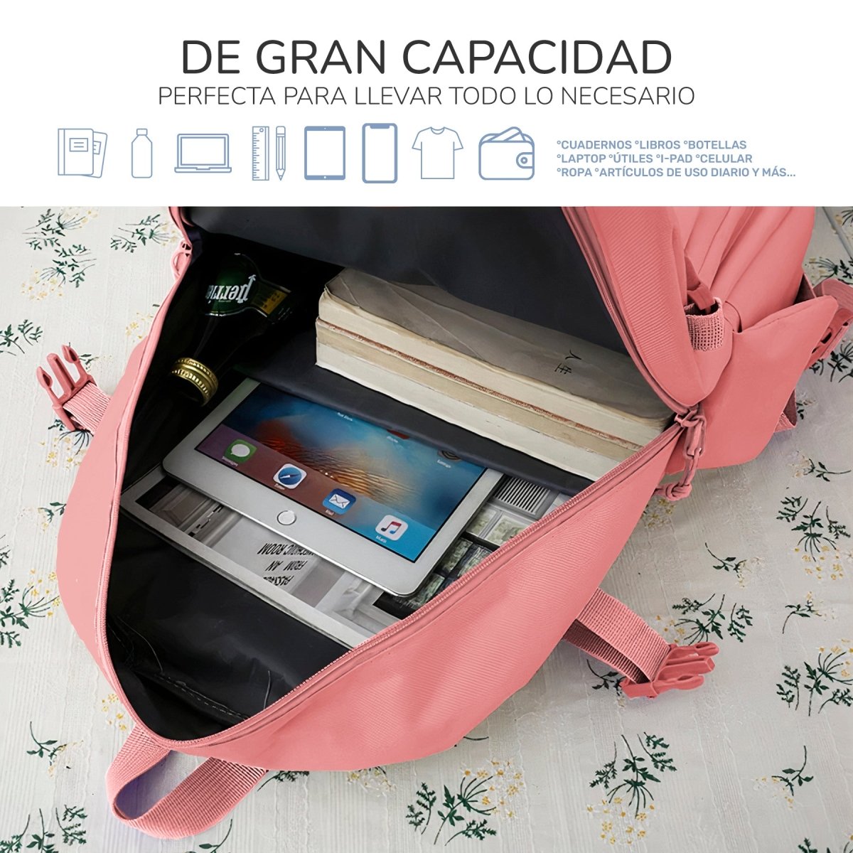 Mochila, Bolsa Tote, Estuche y Mini Bolsa - ONDASHOPMX