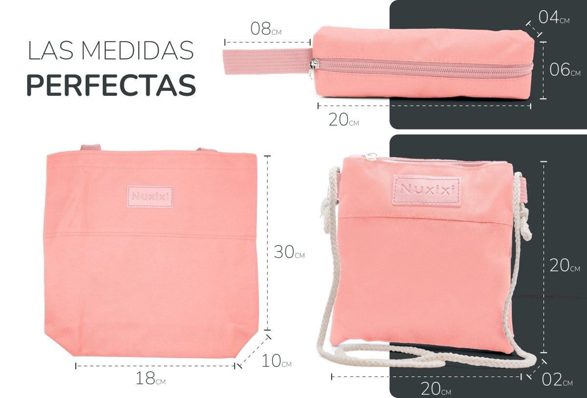 Mochila, Bolsa Tote, Estuche y Mini Bolsa - ONDASHOPMX
