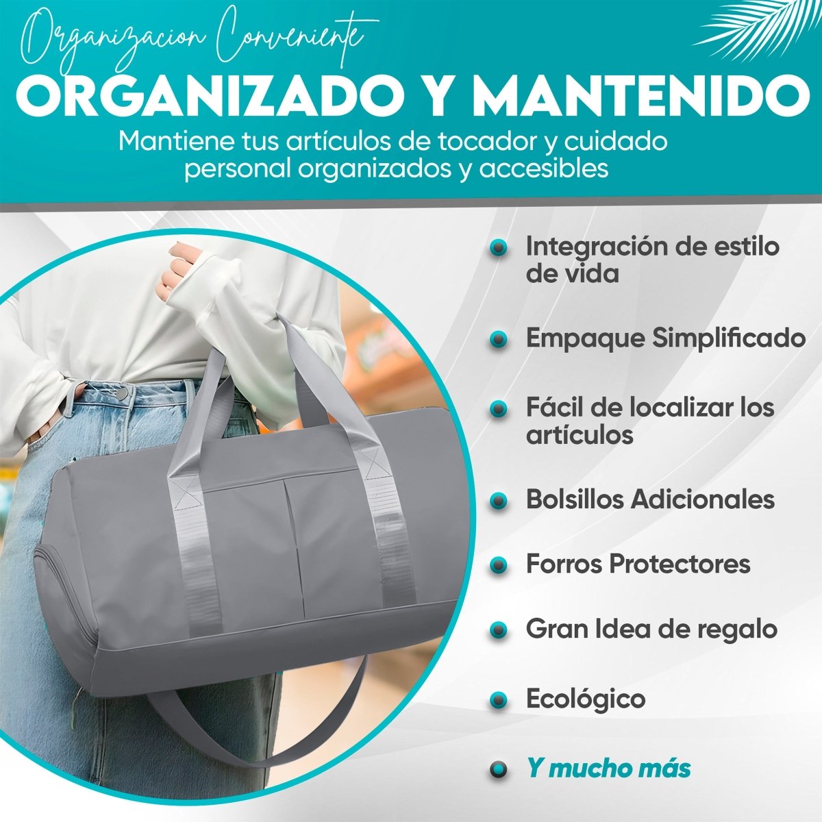 Mochila Deportiva Compartimento Separado Para Zapatos Bolsa De Viaje Para Hombre & Mujer - ONDASHOPMX