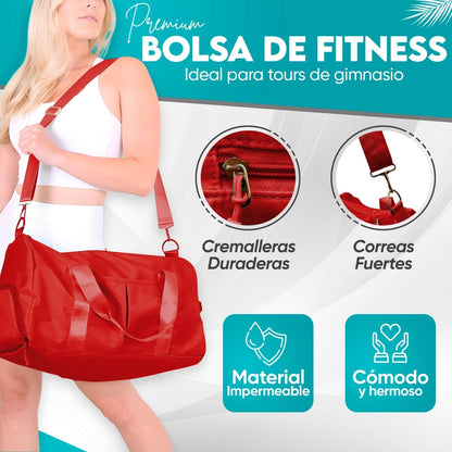 Mochila Deportiva Compartimento Separado Para Zapatos Bolsa De Viaje Para Hombre & Mujer - ONDASHOPMX