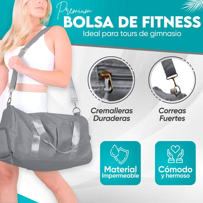 Mochila Deportiva Compartimento Separado Para Zapatos Bolsa De Viaje Para Hombre & Mujer - ONDASHOPMX
