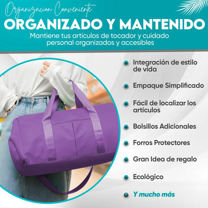 Mochila Deportiva Compartimento Separado Para Zapatos Bolsa De Viaje Para Hombre & Mujer - ONDASHOPMX
