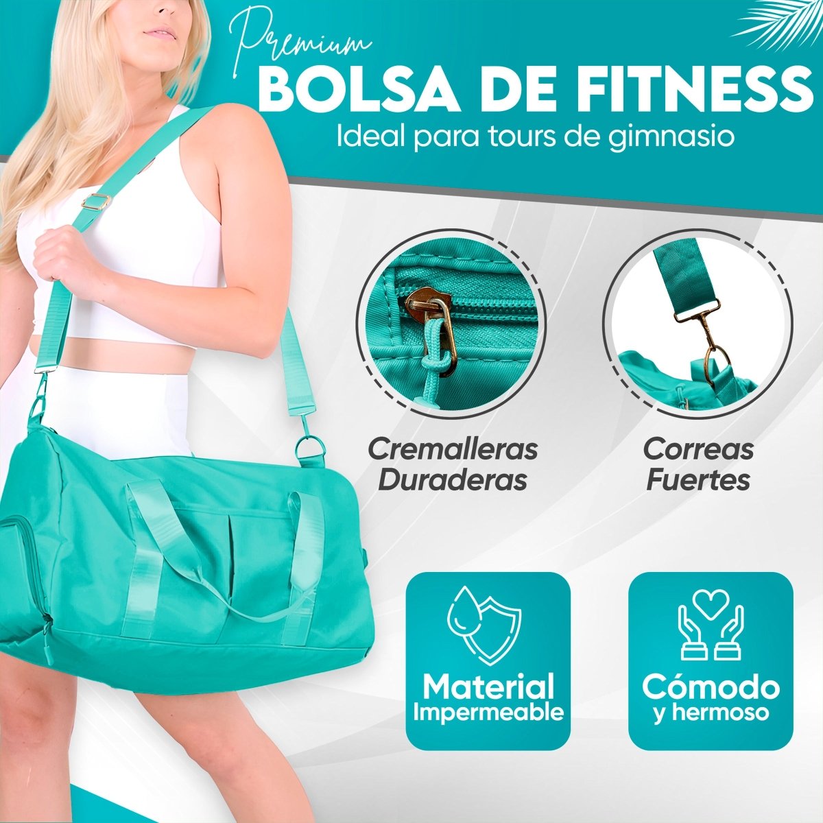 Mochila Deportiva Compartimento Separado Para Zapatos Bolsa De Viaje Para Hombre & Mujer - ONDASHOPMX