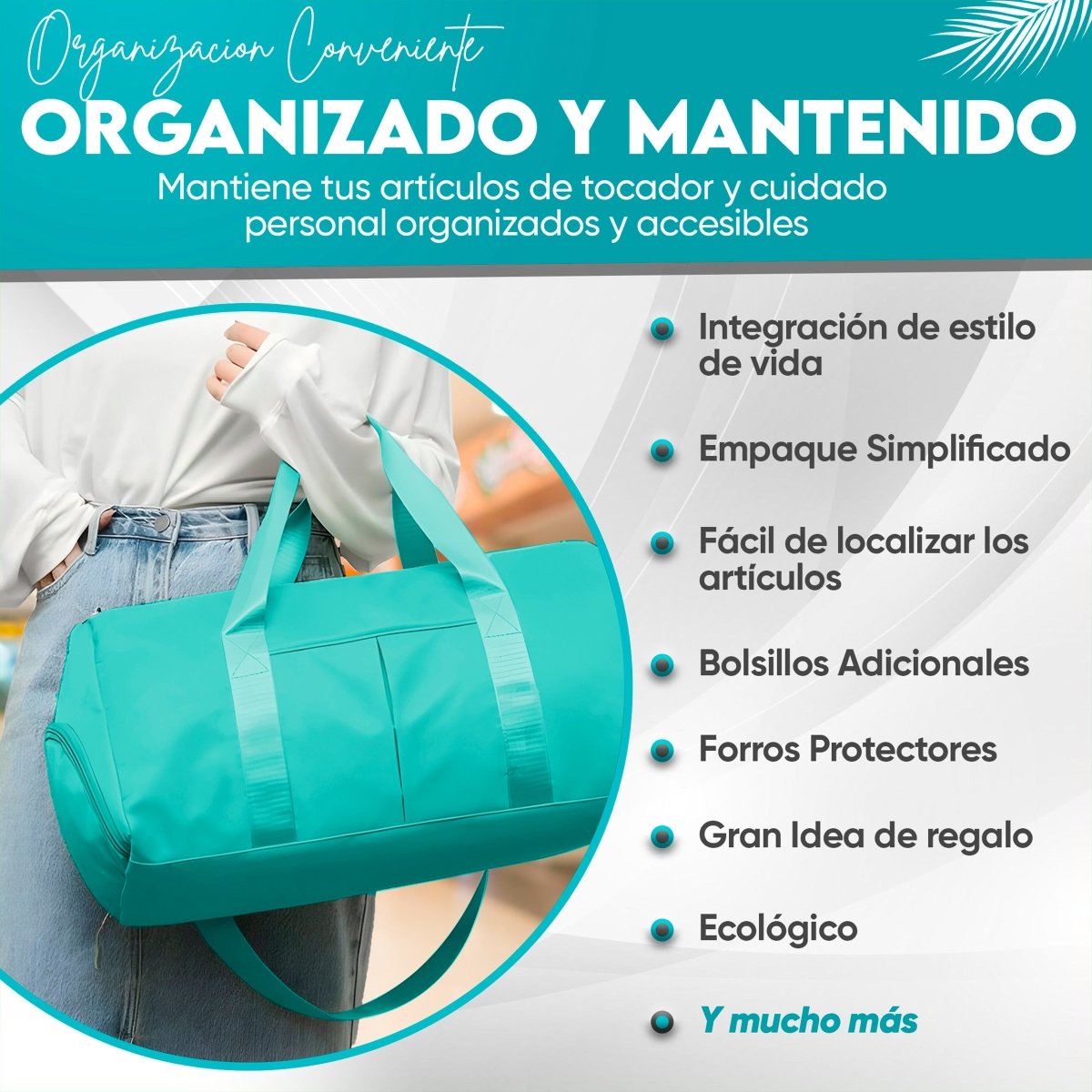 Mochila Deportiva Compartimento Separado Para Zapatos Bolsa De Viaje Para Hombre & Mujer - ONDASHOPMX
