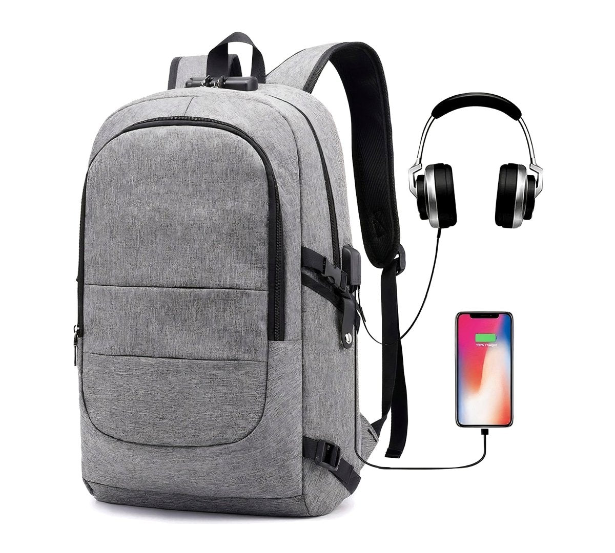 Mochila Ejecutiva Antirrobo para Laptop – Moderna, Resistente & Espaciosa - ONDASHOPMX