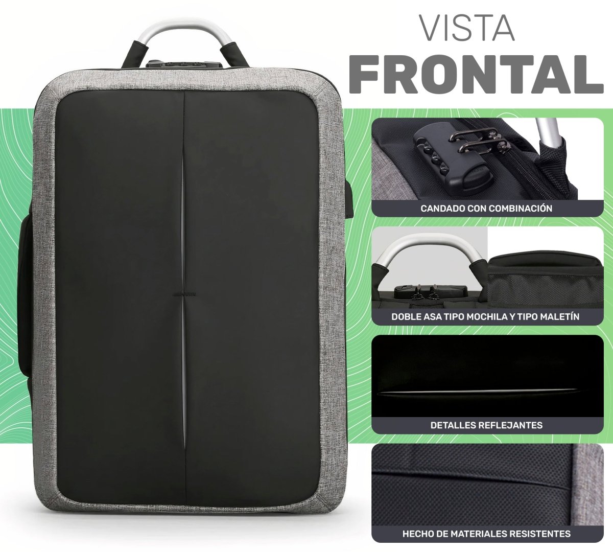 Mochila Ejecutiva Para Laptop Antirrobo - ONDASHOPMX