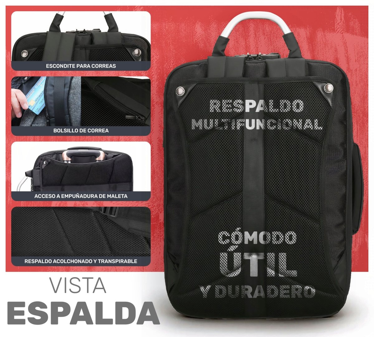 Mochila Ejecutiva Para Laptop Antirrobo - ONDASHOPMX