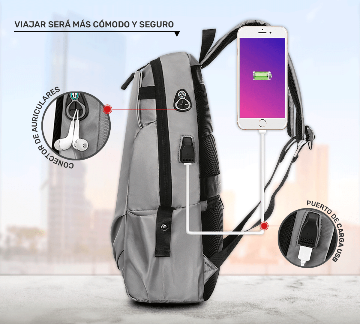 Mochila Escolar Oxford Superligera E Impermeable - ONDASHOPMX