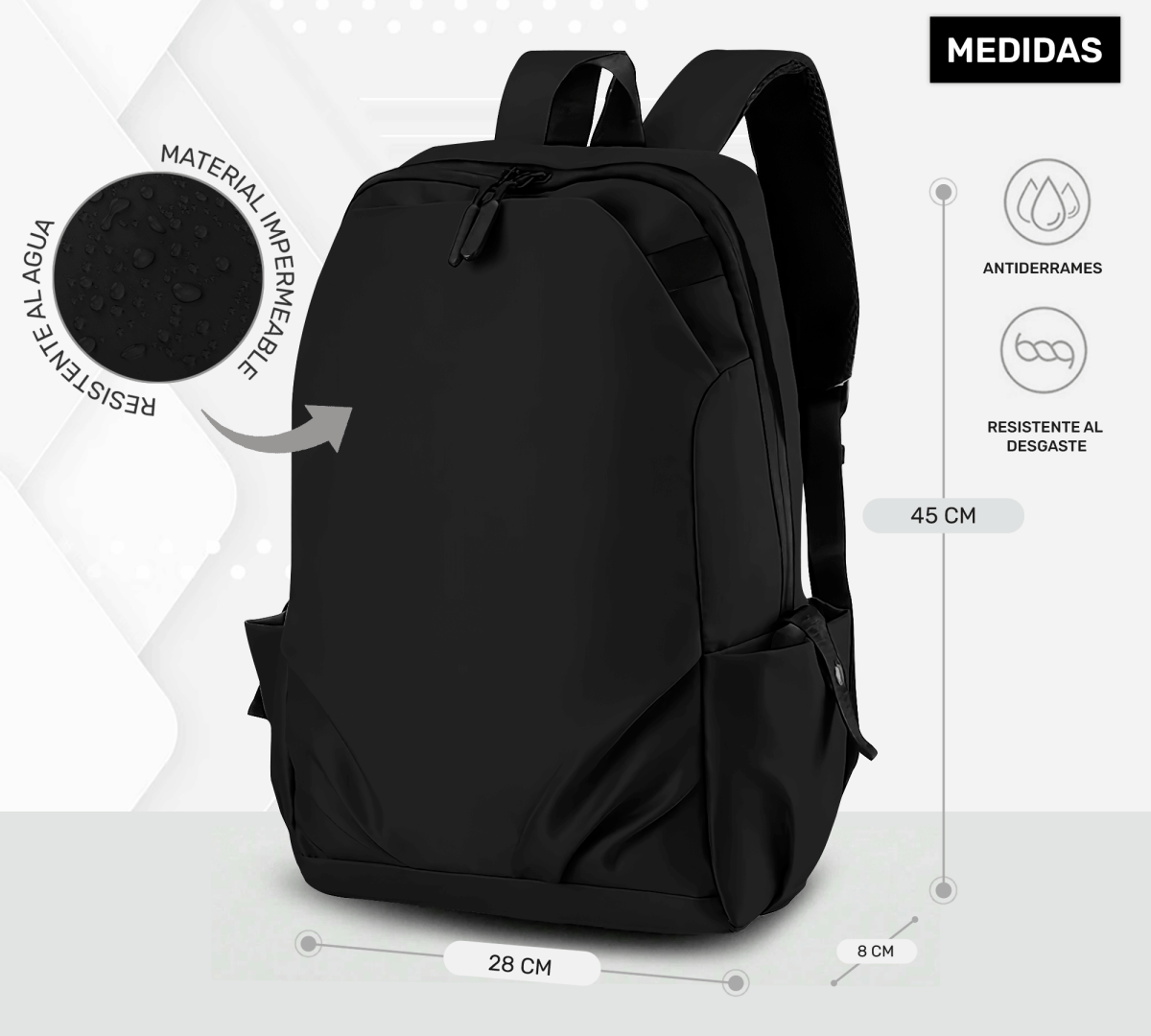 Mochila Escolar Oxford Superligera E Impermeable - ONDASHOPMX