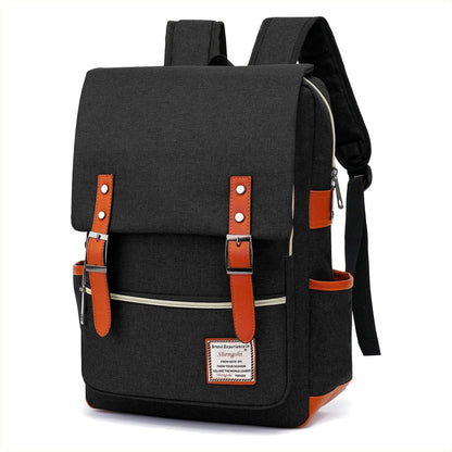 Mochila Vintage Retro Unisex Con Imán De Gran Capacidad Para Escolar & Laptop - ONDASHOPMX