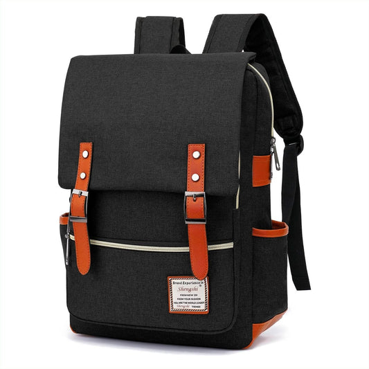 Mochila Vintage Retro Unisex Con Imán De Gran Capacidad Para Escolar & Laptop - ONDASHOPMX