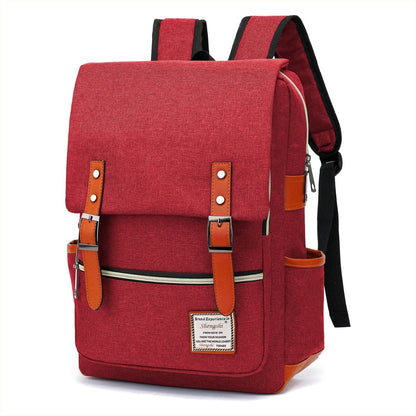 Mochila Vintage Retro Unisex Con Imán De Gran Capacidad Para Escolar & Laptop - ONDASHOPMX