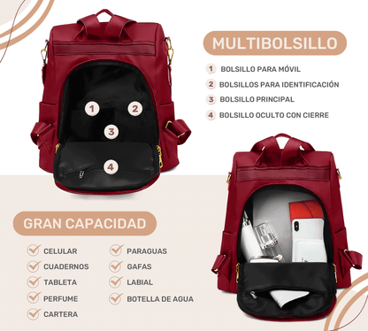 Mochilas Antirrobo De Moda Mochila Bolso De Casual Hombro Gran Capacidad Mochila De Viaje - ONDASHOPMX