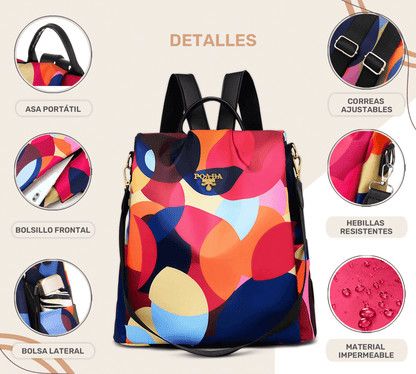 Mochilas Antirrobo De Moda Mochila Bolso De Casual Hombro Gran Capacidad Mochila De Viaje - ONDASHOPMX