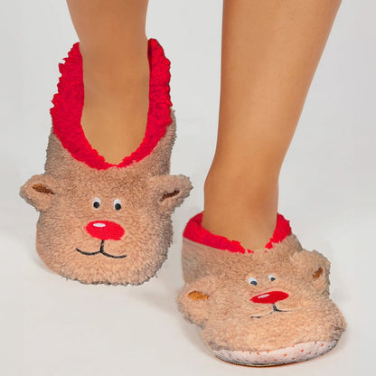 Pack 3 Pantuflas Navideñas - ONDASHOPMX